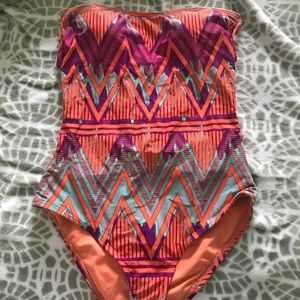 Aztec printed one piece swim suit! Never worn!!